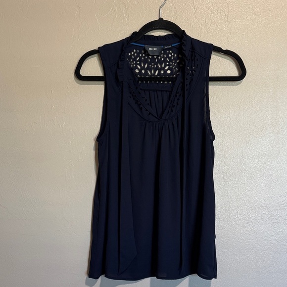 Maeve Tops - Anthropologie Maeve Midnight Blue Sleeveless Blouse